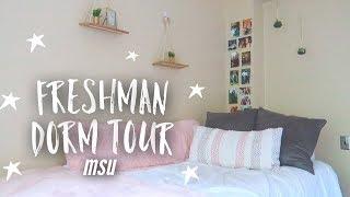 College Dorm Room Tour  Michigan State University Holmes Hall