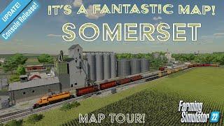 FS22 “SOMERSET” NEW TO CONSOLE MOD MAP TOUR  Farming Simulator 22 Review PS5.