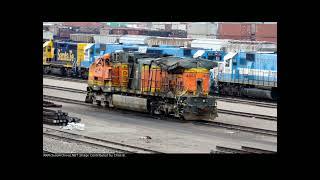 BNSF Locomotives Damaged 101- 9159