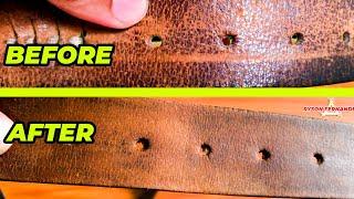 How To Restore A Leather Belt  English