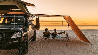 Beach Front Camping on a Remote Island Paradise Kgari Fraser Island Awinya Creek Relaxing ASMR