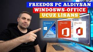 FREEDOS PC ALANLAR UCUZ LİSANSLAR BURADA  Windows 10 PRO11 PRO  Office WİNMAC