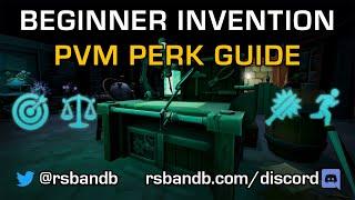 Beginner Invention PvM Perk Guide RS3 2022