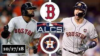 Boston Red Sox vs Houston Astros Highlights  ALCS Game 4  October 17 2018