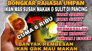 Part 1 BONGKAR ..‼️ RESEP UMPAN & CARA MANCING IKAN MAS SUSAH MAKAN DI JAMIN BERHASIL