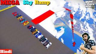 Indian Cars Vs Super Cars Mega Sky Ramp GTA 5