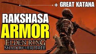 Elden Ring DLC How To Get The Rakshasa Armor Set & Rakshasa Great Katana  Insane Damage Boost