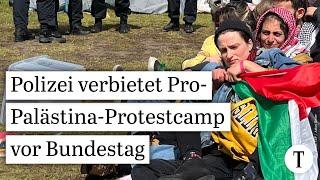 Polizei verbietet Pro-Palästina-Demo vor Reichstag – Räumung und Festnahmen  Gaza Nahostkonflikt