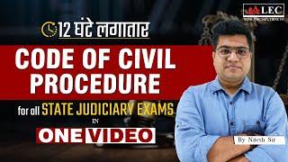 Live Complete  CPC in One Video   Civil Procedure Code 1908  All State Judiciary Exams