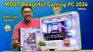 MSI Project Zero  All White Gaming PC Build with i9 14900K & RTX 4070 Ti 