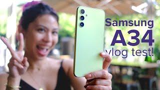 Samsung A34 camera vlog test