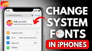 Get Custom System Font on iPhone  Change Fonts in iOS 17Change System Fonts on iPhone iPad  2024