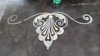 Free hand door alpona designMukesh arts