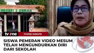 Viral 2 Pelajar Mesum di Sekolah Siswa Pemeran Video Tak Senonoh Mengundurkan Diri  tvOne Minute