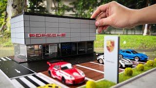 Porsche Car Showroom 164 Diorama  Hotwheels Diorama  Part 1