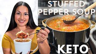 Keto Stuffed Pepper Soup