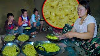 Veg Pasta recipe cooking & eating with samitas family  Pasta recipe mukbang  eating video village