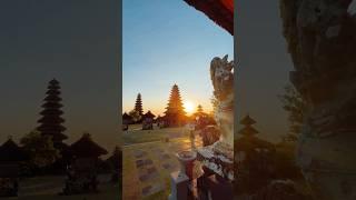 Sunset time at Besakih Temple Bali