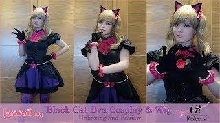 Black Cat Dva Cosplay and Wig Unboxing & Review from Rolecosplay & L-email by Shiro Ychigo