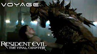 Resident Evil The Final Chapter  Fighting The Bloodshot Licker  Voyage