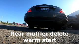 w204 c300 stock exhaust vs muffler delete