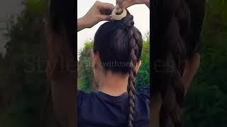 easy clutcher hairstyle for long hair️ #shorts #hairstyle #hairstylegirl #ytshorts #easyhairstyle