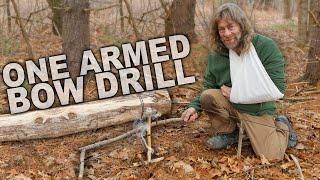 One Armed Bow Drill Fire