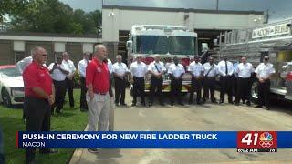 Macon-Bibb County Fire Department got a new $1.3 million Aerial Apparatus