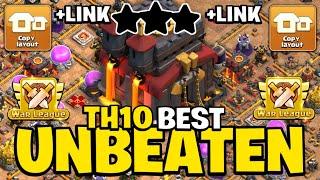 TOP 10  NEW BEST  TH10 WAR BASE ANTI 2 STAR + LINK  TOWN HALL 10 ANTI SPAM BASE CLASH OF CLANS