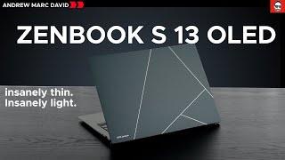 Asus Zenbook S 13 OLED 2023 REVIEW - INSANELY THIN INSANELY LIGHT.