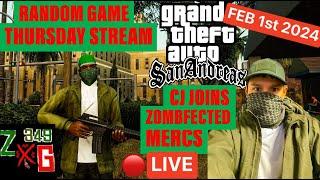 GTA San Andreas Zombfected Mercs Contracts -Random Game Thursday Stream