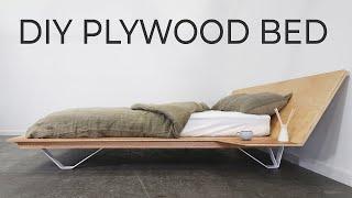 DIY Plywood Bed  Requires just 4 basic power tools