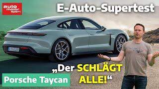 Porsche Taycan 2.0 - neuer Langstreckenkönig? E-Auto Supertest mit Alex Bloch  auto motor und sport