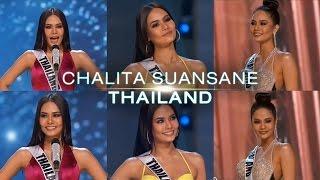 รวมทุกช็อต น้ำตาล ชลิตา Chalita Suansane Miss Thailand  Preliminary Miss Universe 2016