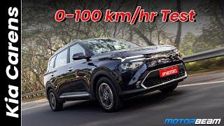 Kia Carens 0-100 kmhr Test - Turbo Petrol DCT & Diesel Auto  MotorBeam हिंदी