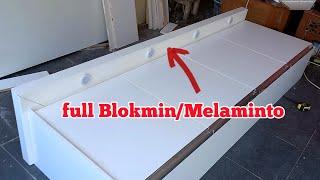 cara Mudah membuat topi kitchenset kabinet atas