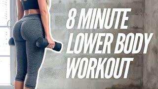 8 Minute Lower Body Follow Along Workout DUMBBELLS  CASI DAVIS