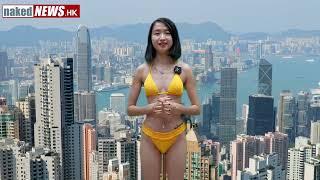 Hong Kong Newscaster In Yellow Bikini