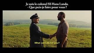FRENCH LESSON - learn French with movies  Inglorious Basterds part1  French + English subtitles 