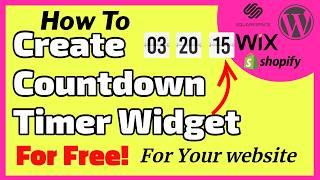 How to Create a Countdown Timer Widget for Your Website