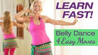 Learn to Belly Dance with 4 Easy Moves Beginner TUTORIAL