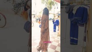 Indian longhair woman #hairstyle #bundropchallenge #haircare #hairchallnege #hairplay #hairbun