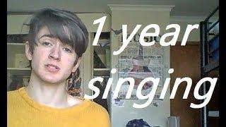 1 year singing progress I used to sound so bad xD Month by Month progress