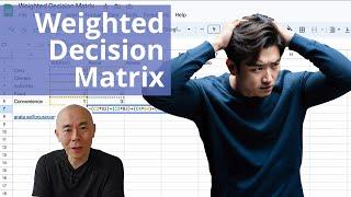 The Weighted Decision Matrix  Hello Seiiti Arata 349