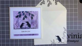 Millie and Moon in the Moonlight by Jo Rice - A Lavinia Stamps Tutorial