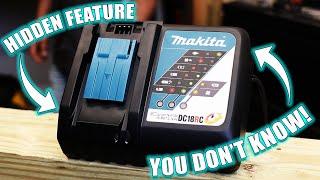 MAKITA RAPID CHARGERS HAVE A HIDDEN FEATURE YOU DONT KNOW