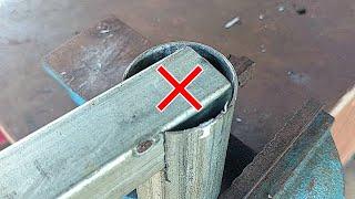 Tricks for fabricating strong thin metal pipes that welders rarely talk about  pipe cutting tricks