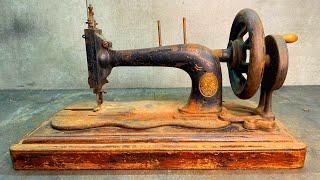 1882 SINGER Sewing Machine Restoration. Working after 140 years