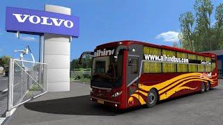 How to drive Volvo B11R bus in India  Euro truck simulator 2 volvo mod  ETS2 Indian driving
