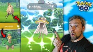 First Shiny Nihilego Caught in Pokémon GO Plus extremely Rare Partner Research Rewards